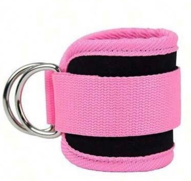 Ankle Straps - Verstelbare gevoerde straps met metalen ring voor kabel workouts