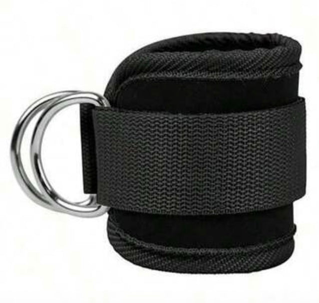 Ankle Straps - Verstelbare gevoerde straps met metalen ring voor kabel workouts.