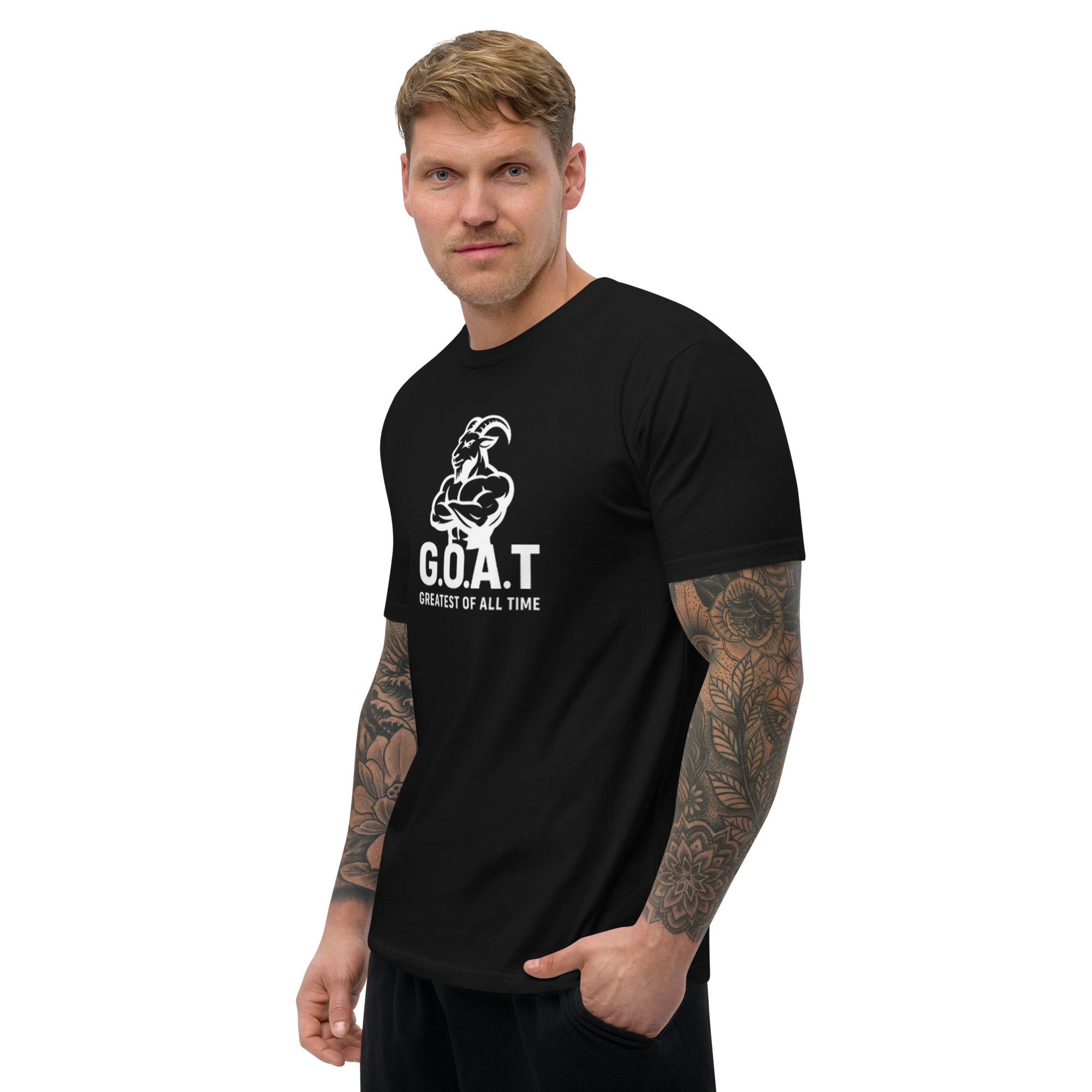 G.O.A.T Origins Fitted T-Shirt - Large Logo